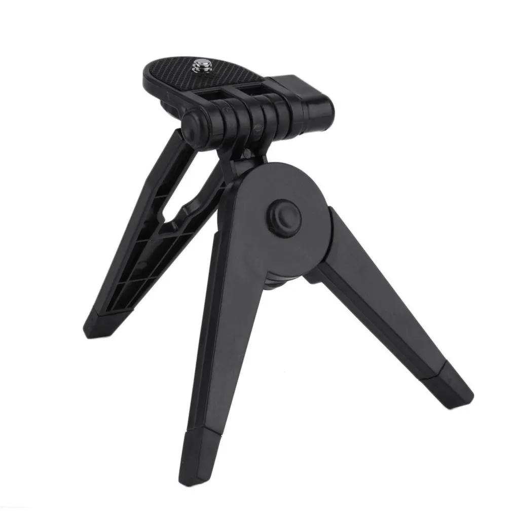 

Portable Mini Plastic Foldable Photography Tripod Table Desk Stand Mounting Bracket for Camera Camcorder DSLR SLR Black HOT