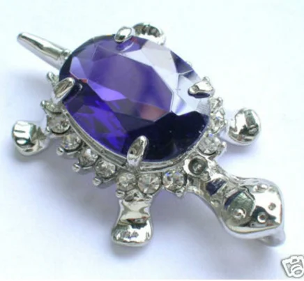 

Fine purple zircon long life Tortoise fine jewelry pendant