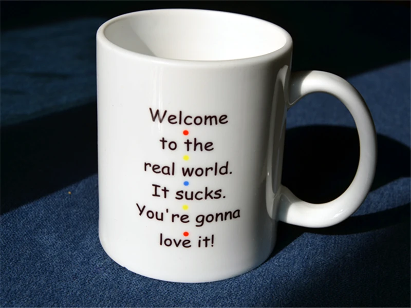 1 шт. белая ТВ Шоу друзья добро пожаловать в реальный мир керамическая кофейная