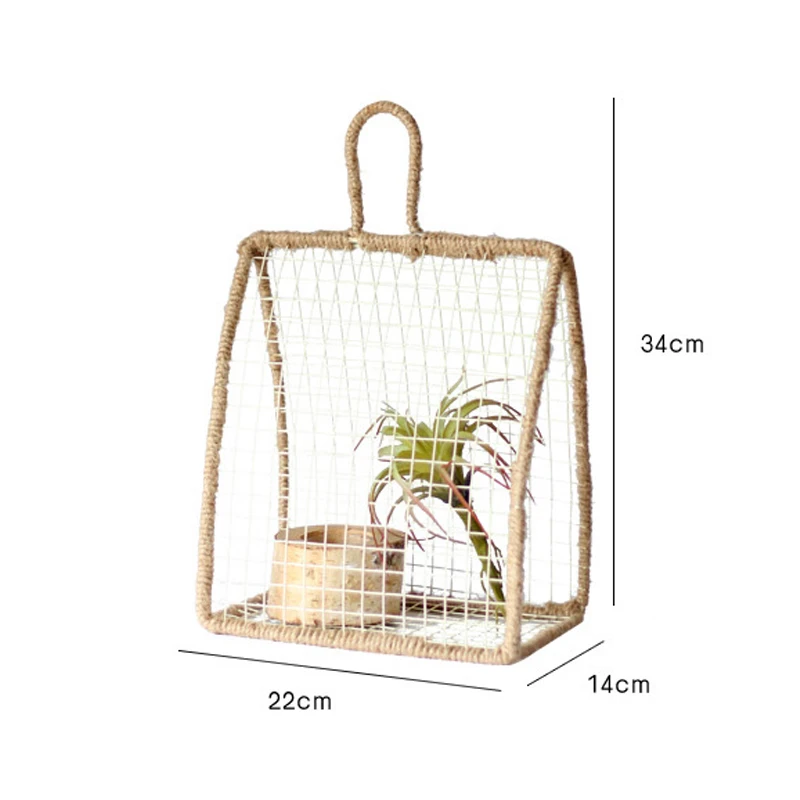 

handmade metal wire basket display rack