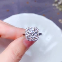 moissanite fire colour super beautiful latest design 925 sterling silver simple style