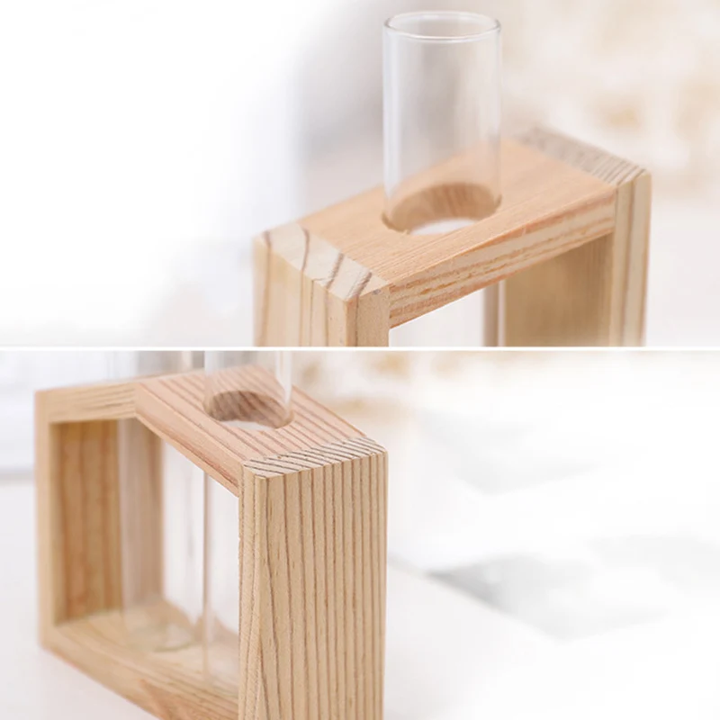 

Home Decoration Simple Nordic Glass Flower Vase Tube Bottle Hydroponic Terrarium Container Holder Decor for Bedroom Living Room