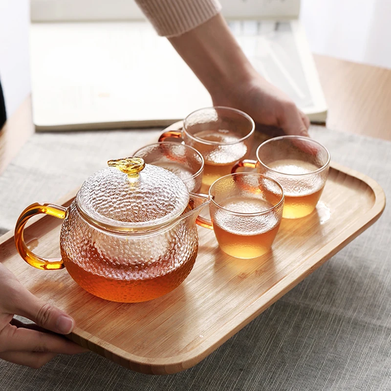 Креативный чайник для чая объемом 300 мл/500 мл термостойкий стеклянный фильтр с