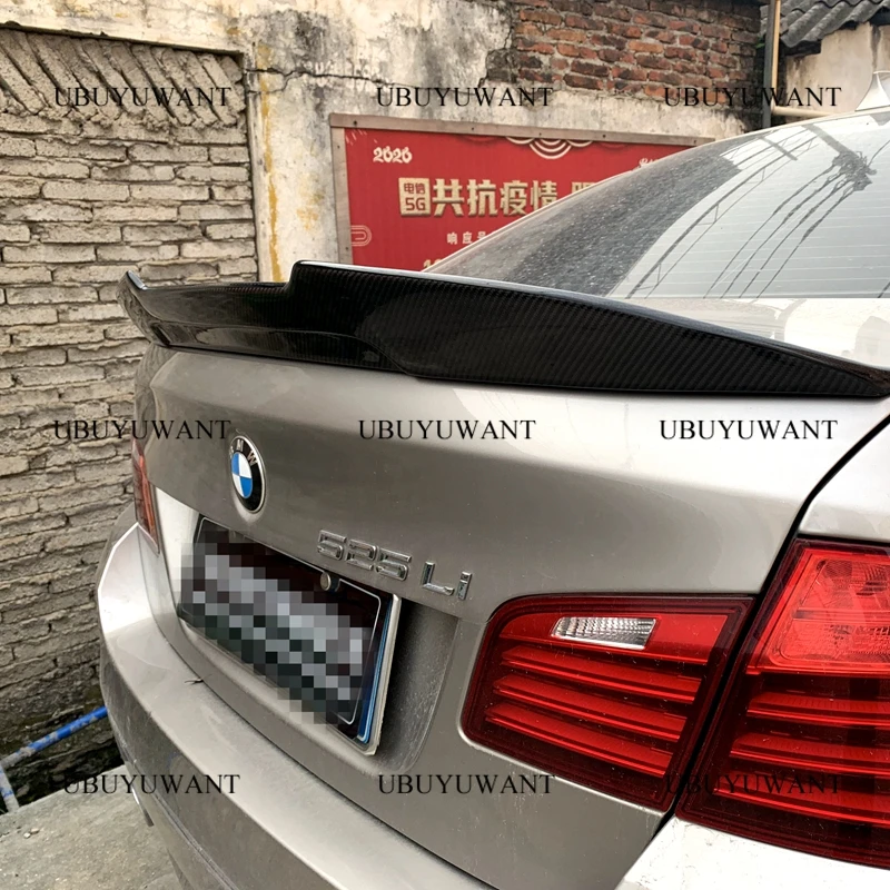 

UBUYUWANTRear Trunk Spoiler For BMW F10 F18 M5 520i 525li 528i 2012-2016 Carbon Fiber / FRP Lip Spoiler Car Tail WingDecoration