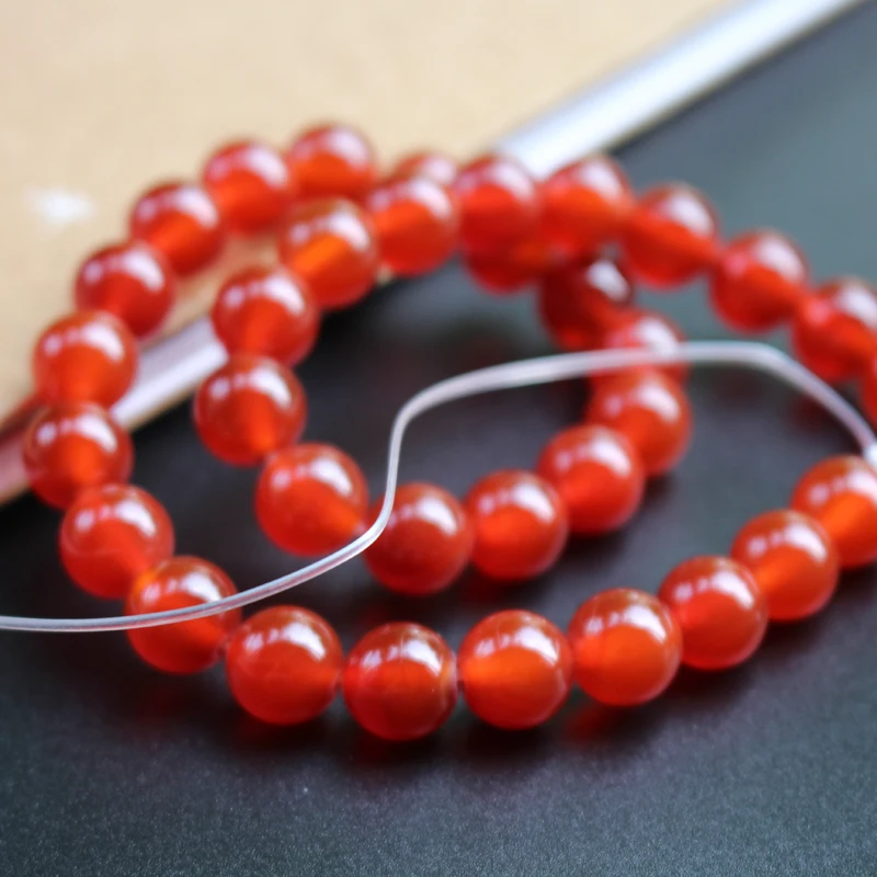 Круглые Бусины Из Натурального Красного камня 4 6 8 10 12 мм | Украшения и аксессуары