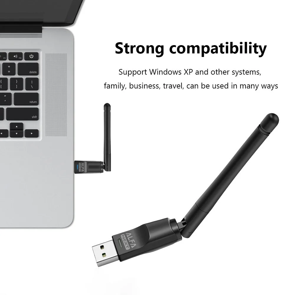 Беспроводная сетевая карта ALFA Ralink MT7601 150 Мбит/с мини USB 2 0 Wi-Fi адаптер антенна для