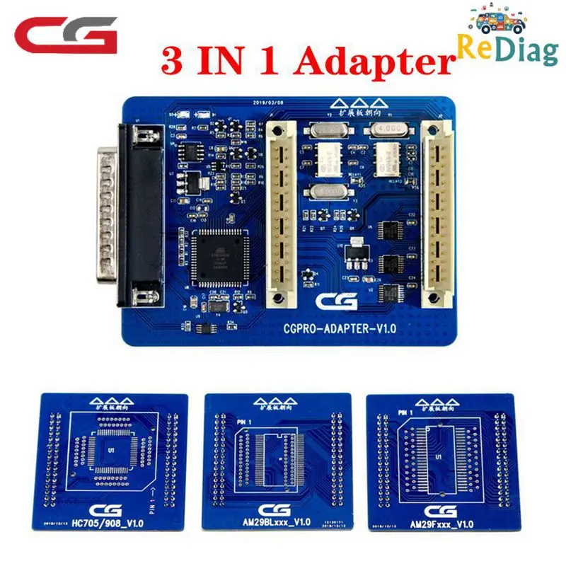 High quality HC705/908 AM29FXXX AM29Blxxx 3 in 1 Adapter for CG PRO 9S12 Programmer for Automotive Computer Repair ect