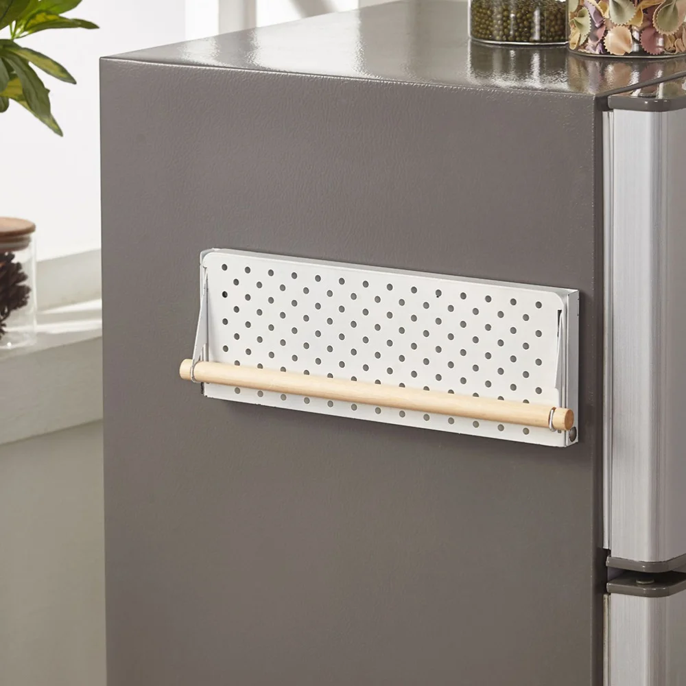 

1pc Folding Single Layer Refrigerator Shelf Kitchen Refrigerator Racks White