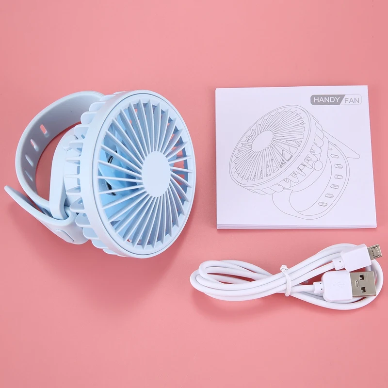 

Watch Fans Wearable Strap Wrist Fans Mini Fan Watch-Shaped Fan for Indoor and Outdoor Use
