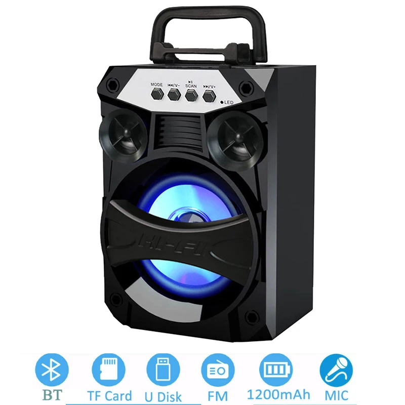 Беспроводная Bluetooth-колонка портативная квадратная танцевальная карта вещания