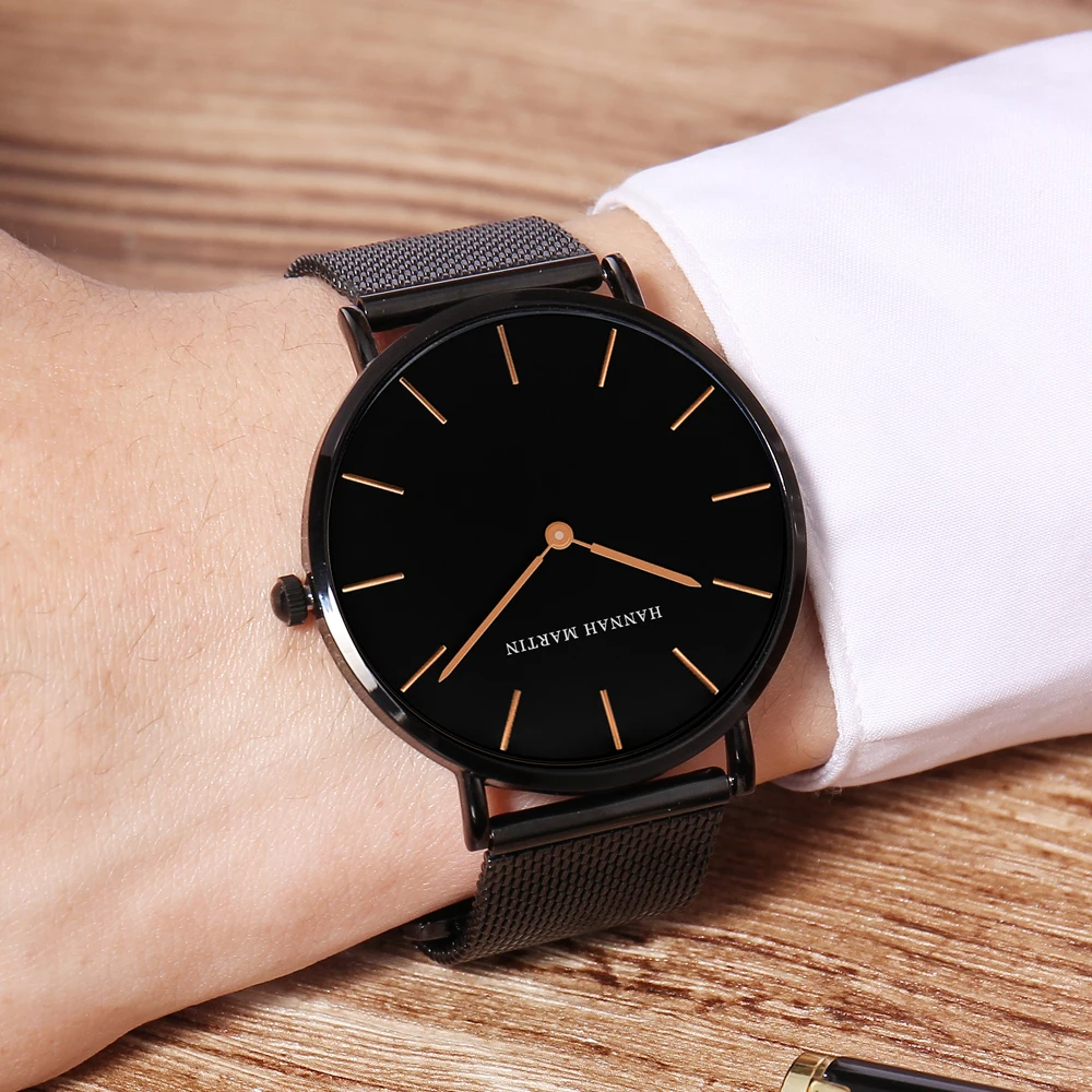 Часы мужские водонепроницаемые кварцевые с большим циферблатом классические