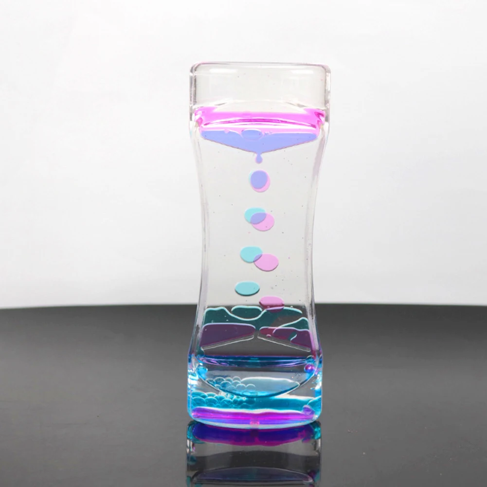 1 шт. двухцветные песочные часы плавающие масляные жидкости визуальный таймер