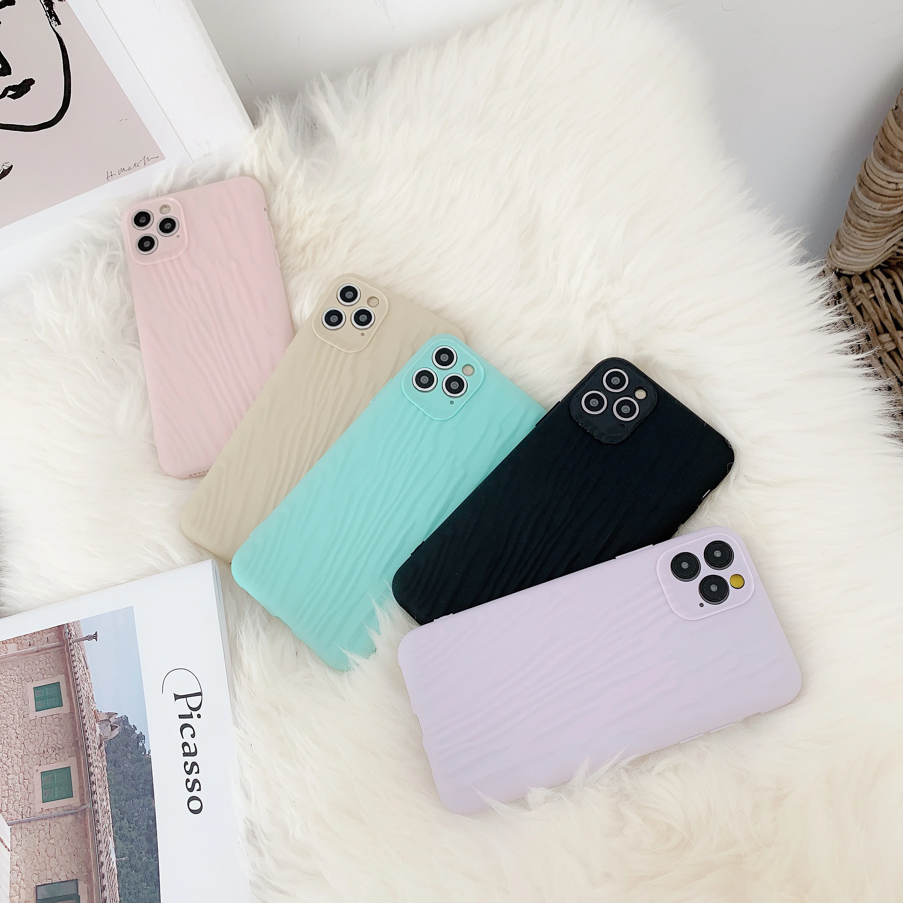 Роскошный чехол для iPhone 11 Pro X XR XS Max 7 8 6 6s цветной карамельных цветов защитный с