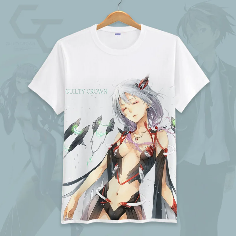 Футболка для косплея с японским аниме Виная Корона топ рисунком Ouma Shu Yuzuriha Inori