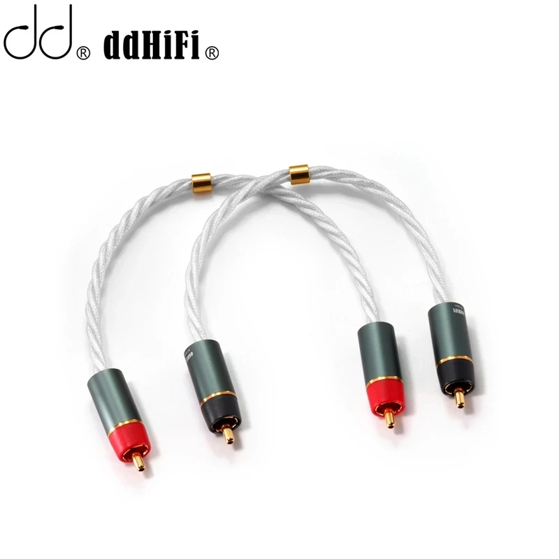 

DD ddHiFi RC20A One Pair HiFi RCA Signal Cable with PCOCC Conductor for Connecting Desktop DACs and Amplifiers 20cm / 40cm