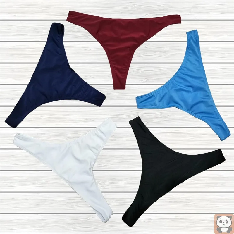 

2021 T-Shaped Swimming Trunks New Bikini Swimming Trunks Solid Color Triangle Sexy Swimming Trunks