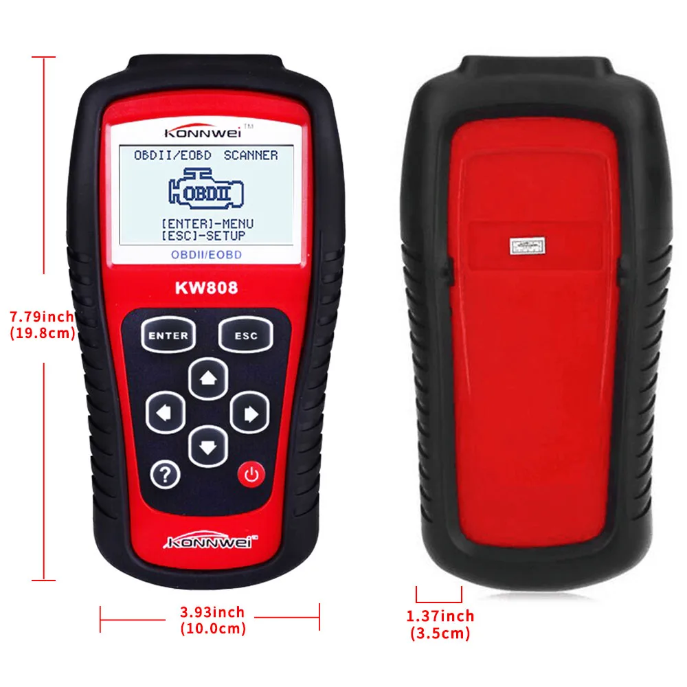 KW808 OBD2/EOBD диагностический сканер быстрый поиск кодов ошибок Просмотр данных о
