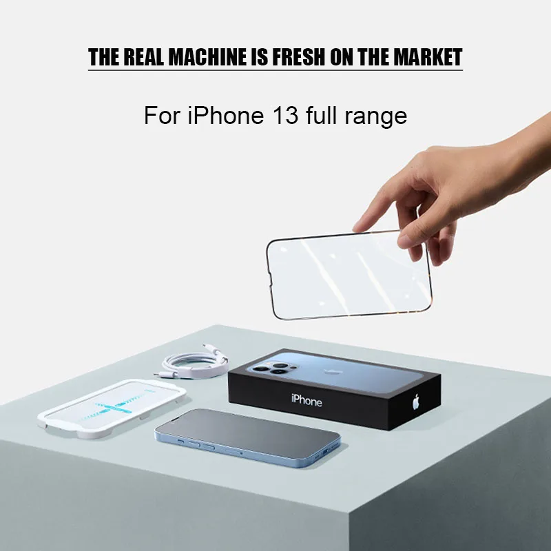 4pcs full cover protective glass for iphone 13 12 11 pro max mini screen protector for iphone 7 8 plus 6 6s se 2020 x xr xs free global shipping