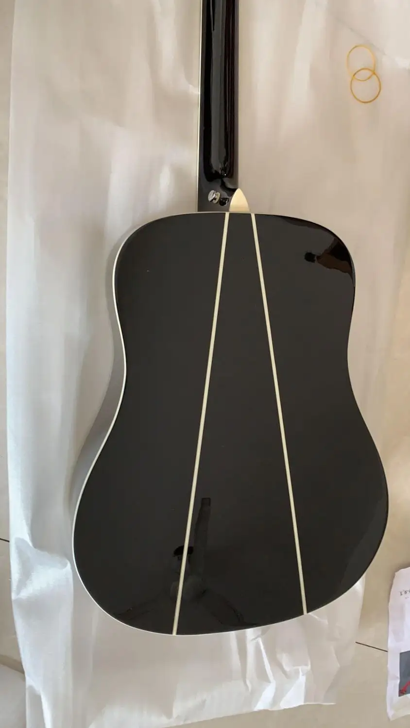 Wholesale Guitar New Arrival 41# Classic Acoustic Custom Fretboard Made Of Solid Wood In Black 190420 | Спорт и развлечения
