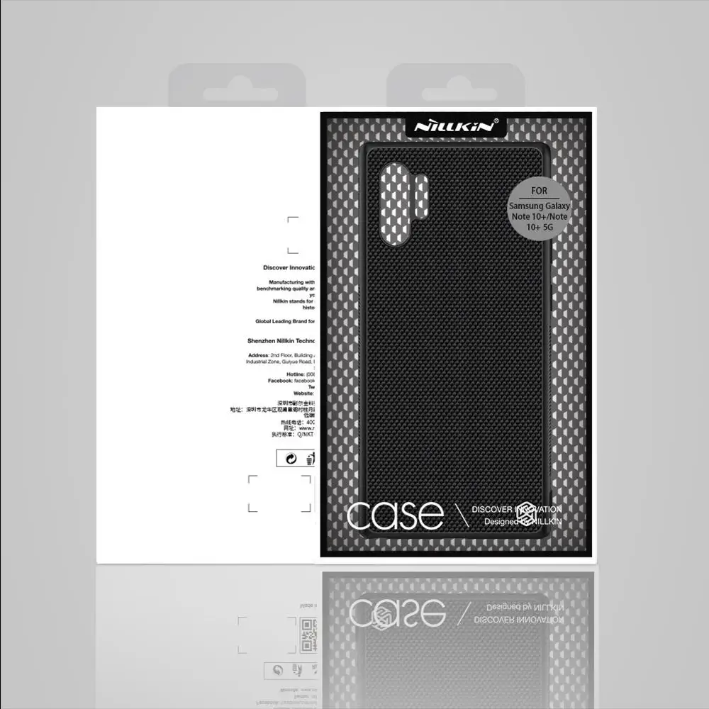 Для samsung Galaxy Note 10 Plus NILLKIN текстурированный Жесткий ПК+ мягкий, роскошный, из ТПУ жесткий пластиковый Полный чехол для телефона samsung Note10 Plus