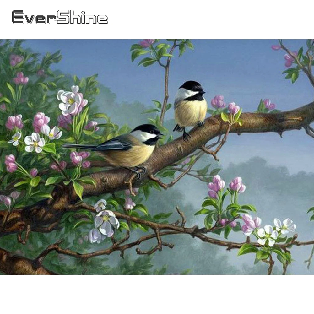 

Evershine Diamond Painting Landscape Tree Full Drill Square Diamond Mosaic Animals Bird Diamond Embroidery Scenery Bead Picture