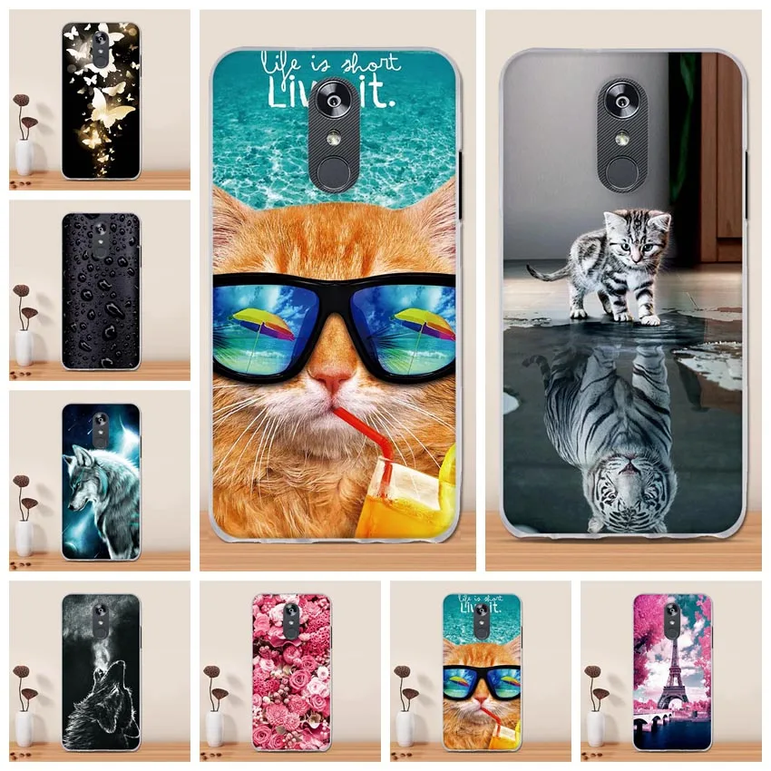 Чехол для телефона LG Stylo 4 милый мультяшный Мягкий силиконовый чехол из ТПУ Plus/LG Q