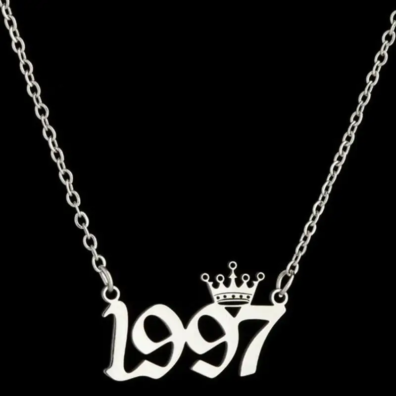 Ожерелье 1980-2007 ожерелья на день рождения для женщин и мужчин ожерелье-чокер с