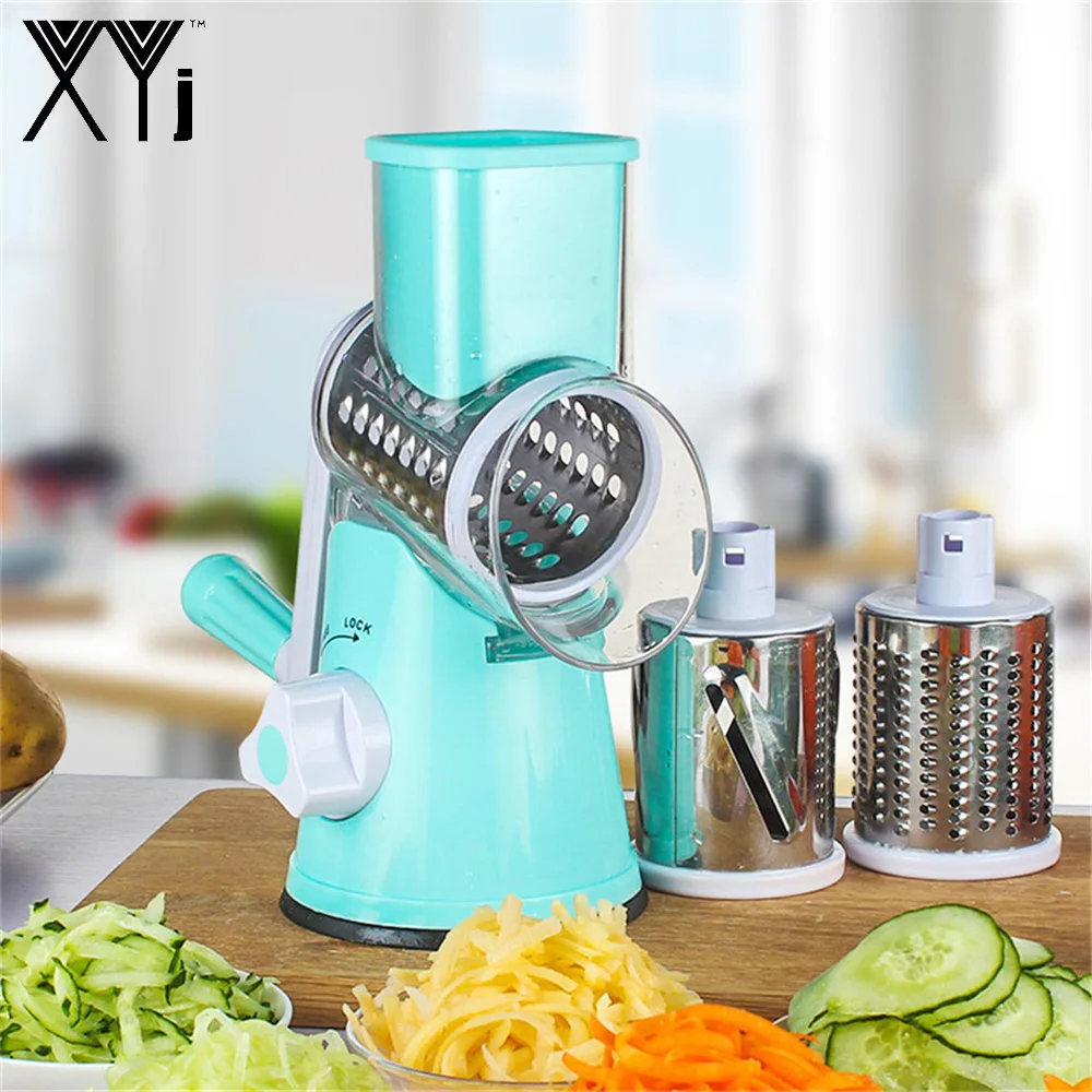XYj Manual Multi-functional Slicer Vegetable Cutter Round Mandoline Fruit Kitchen Tool Grater | Дом и сад