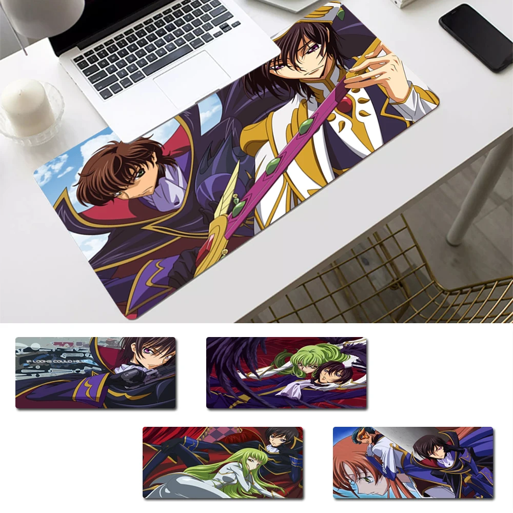 

Pattern Code Geass Gaming Mouse Pad Gamer Keyboard Maus Pad Desk Mouse Mat Game Accessories For Overwatch