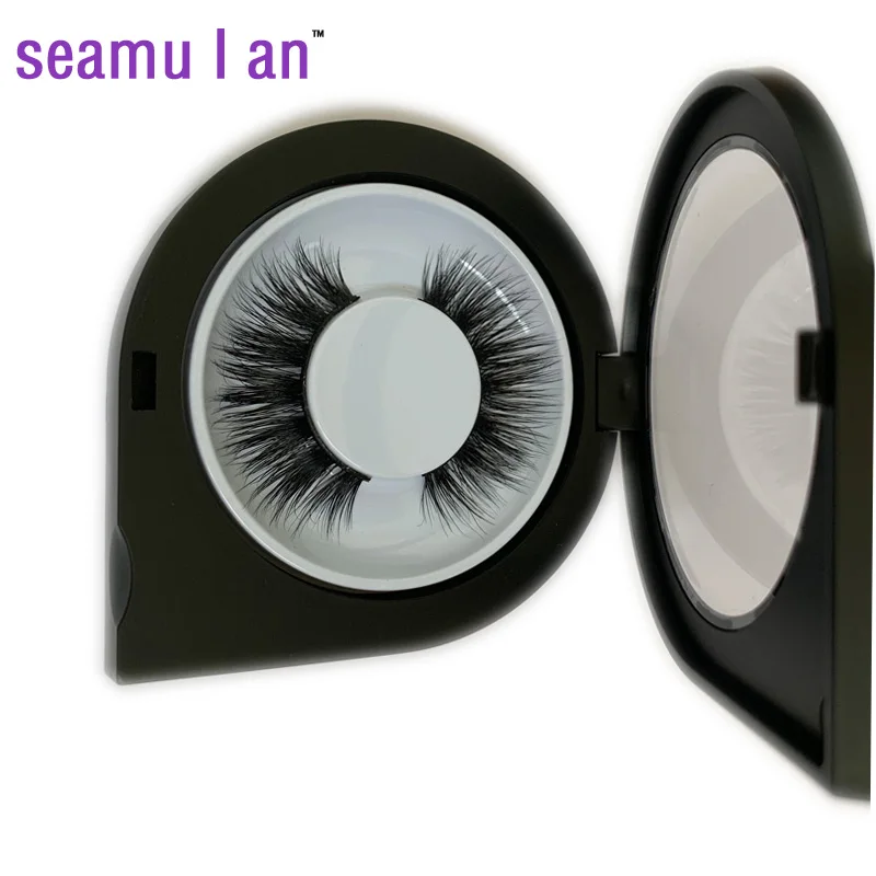 Seamulan ML024 норковые накладные ресницы 3D трехмерные многослойные крест натуральный