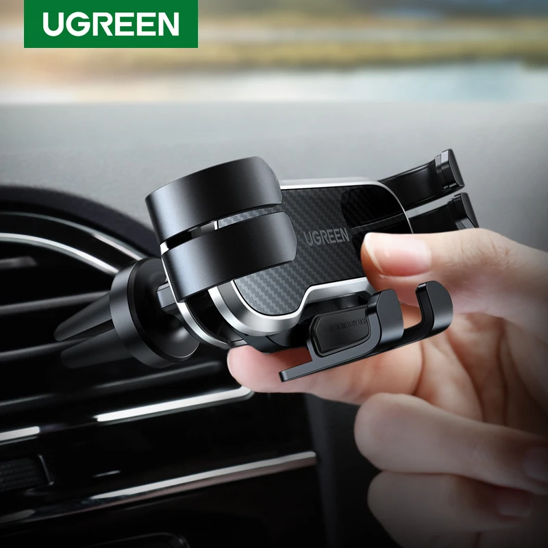 

Ugreen Gravity Car Phone Holder For Phone in Car Air Vent Clip Mount Mobile Phone Holder GPS Stand For Xiaomi 10 iPhone 14 MAX