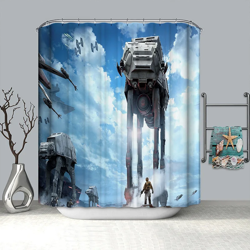 

waterproof shower curtain hooks douchegordijn 3d curtain shower wc tapis de douche