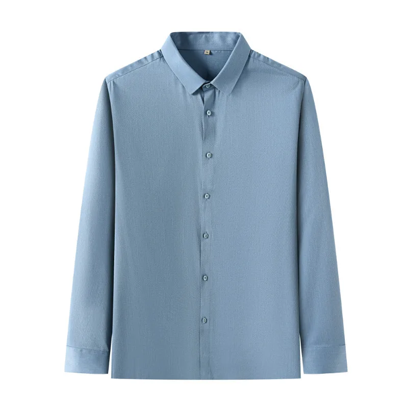 

Autumn new men's Plus Size Long Sleeve Shirt Men's fat business casual shirt