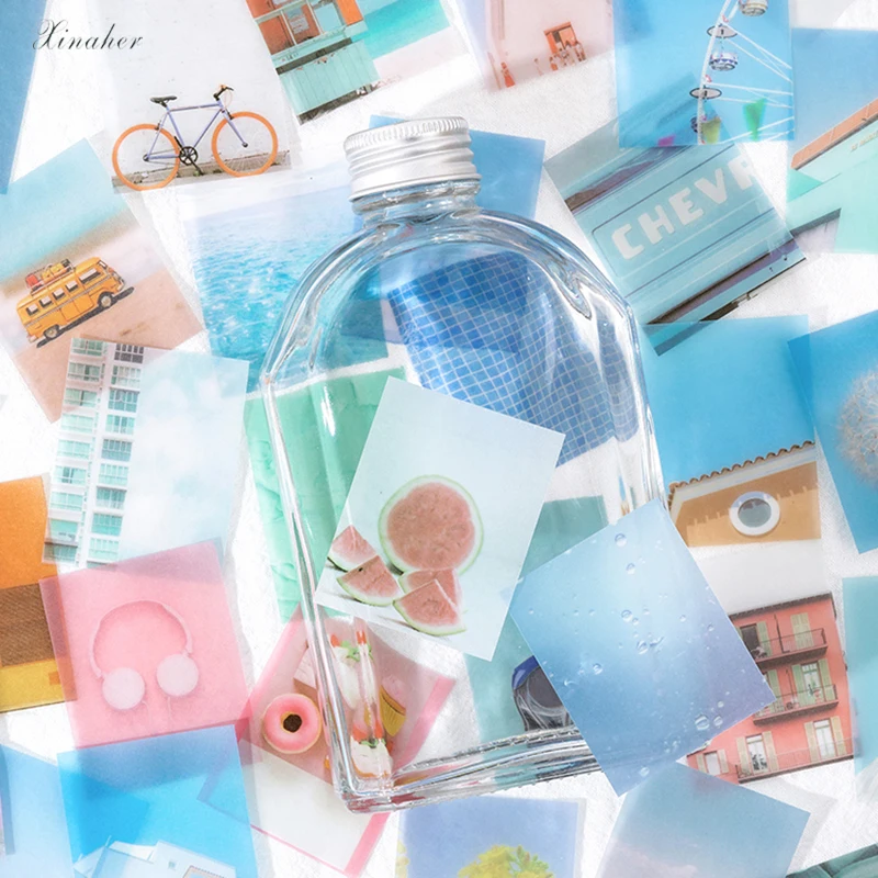 

366pcs One page a day series sulfuric acid paper material paper DIY scrapbook album mobile phone diary decoration material paper