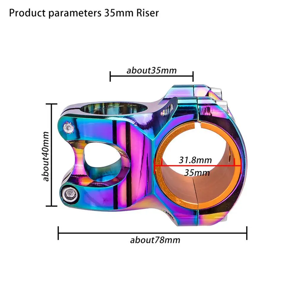 

35/ 50MM MTB Road Bike Stem Ultralight CNC Hollow Aluminum Alloy Bar Stem Bicycle Short Riser Bike Parts Accessories