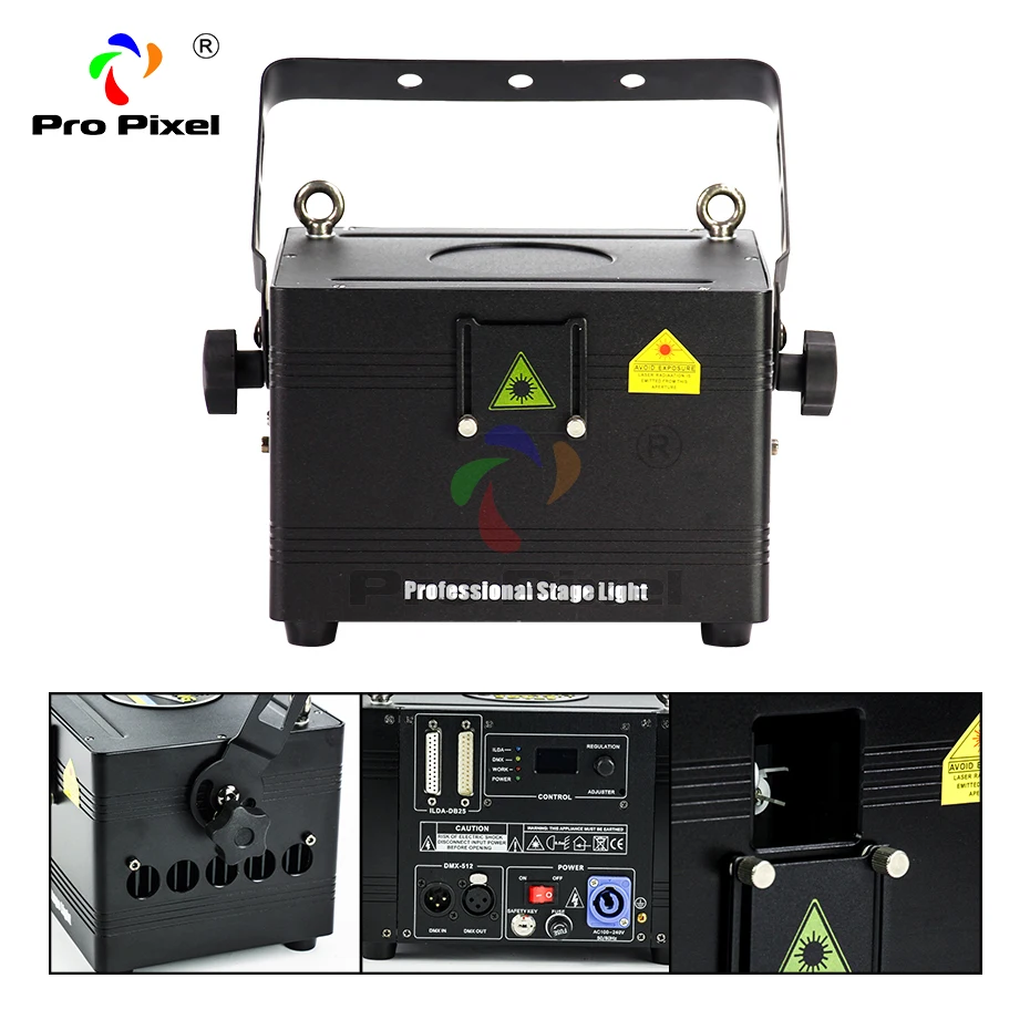 1pc 2W RGB Animation Laser Stage Light Programmable Projector Led Dmx Dj For Disco Bar Nightclub | Лампы и освещение