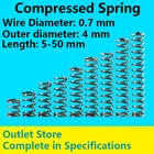 Пневматическая Пружина ротора, большая и маленькая пружина, Пневматическая Пружина для магазина, диаметр 0,7 мм, внешний диаметр 4 мм