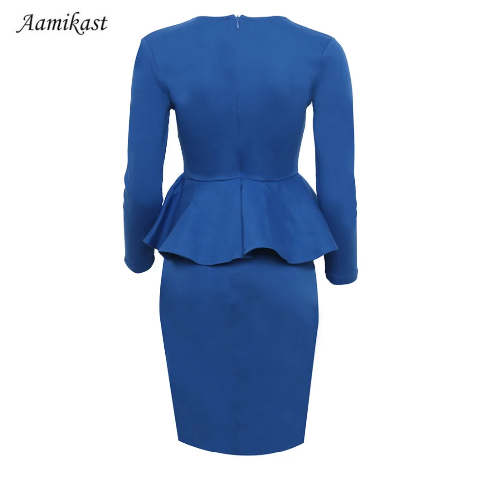 Hot Sale Autumn Celebrity New Fashion V-neck Full Sleeve Pencil Party Cocktail Women Dresses robe | Женская одежда