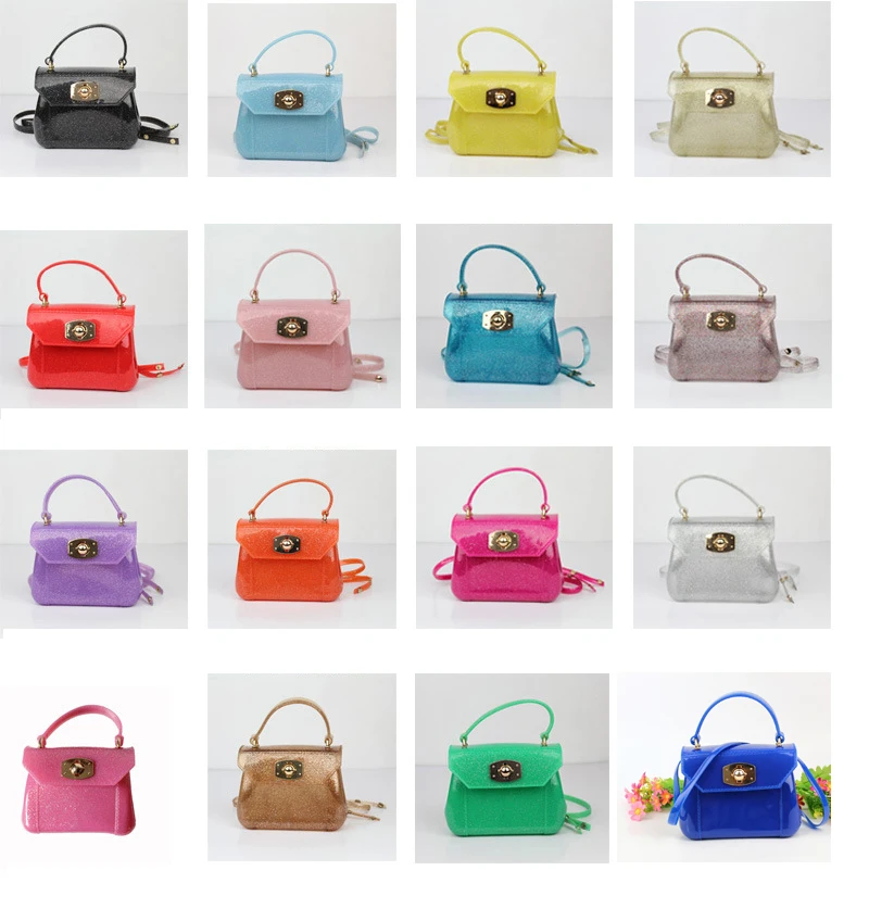 

Модная детская прозрачная сумочка из силикагеля ярких цветов для девочек, прозрачная праздвечерние чная сумка-мессенджер для девочек, пода...