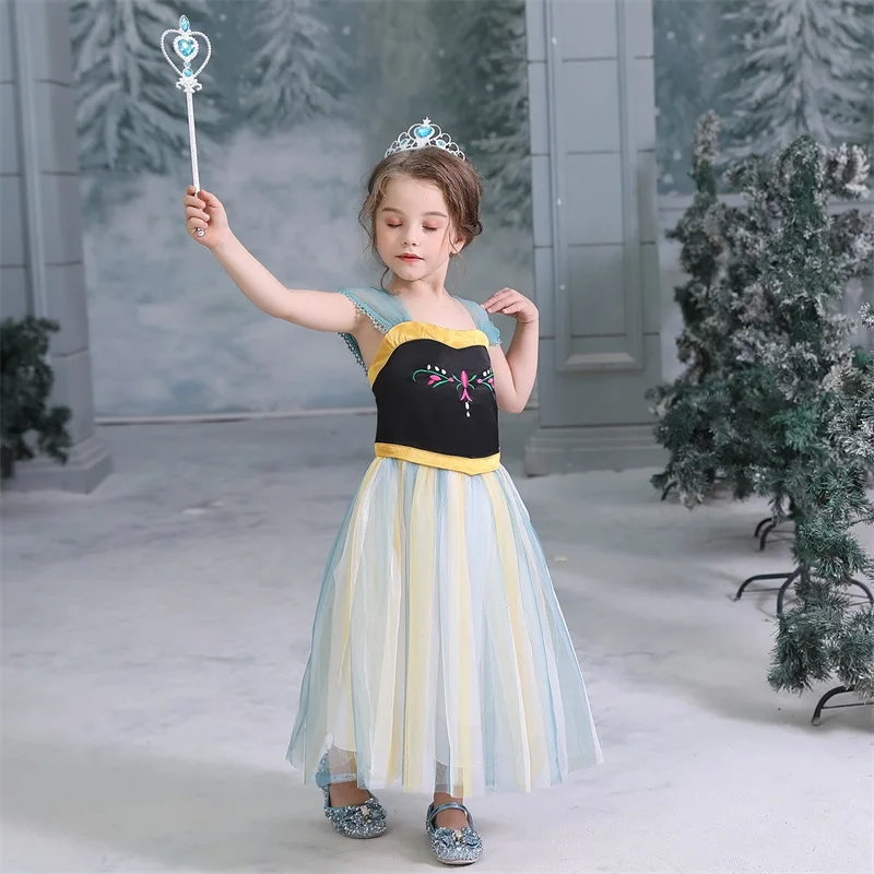Only dress 10 Нарядное платье «Эльза»; Карнавальный Костюм Золушки и Эльзы; платья для девочек; Fantasia Menina; вечерние платья принцессы на Рождество и Хэллоуин; vestido - Цвет: Only dress 10
