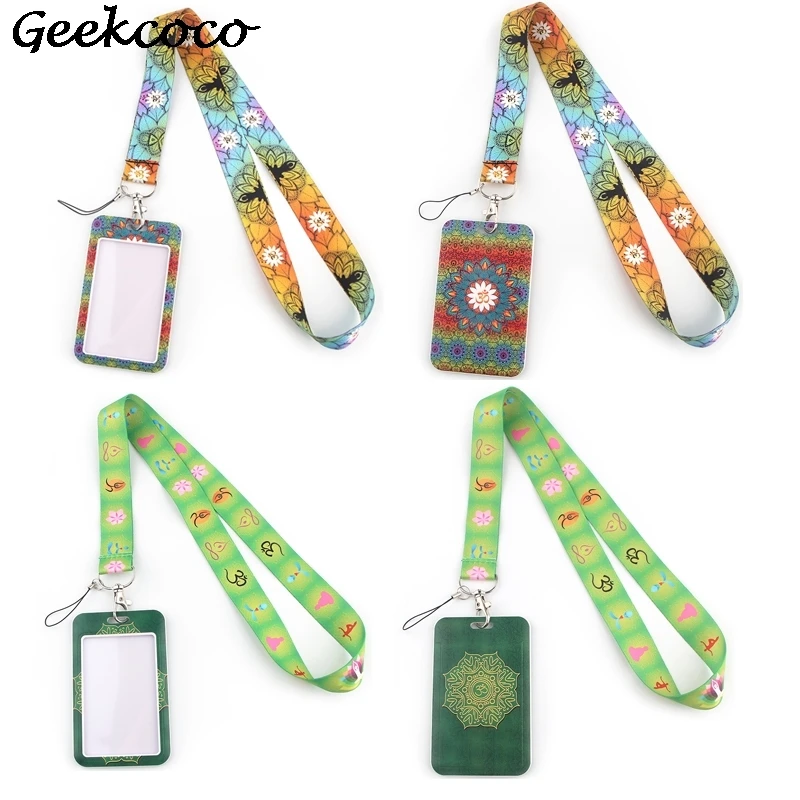 

J1901 Yoga Card Holders With Lanyard Bank Card Name Credit Card Holder Card ID Holders Identity Badge With Neck Strap