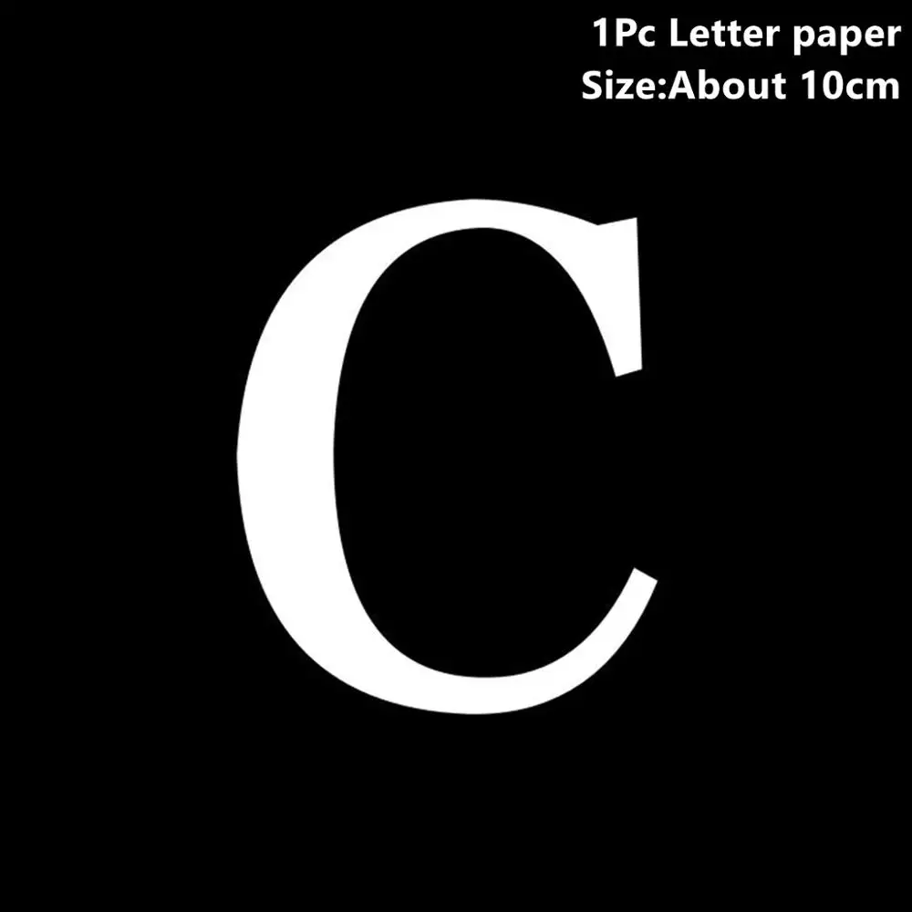 Paper Letter C Taoup детская прозрачная коробка для хранения воздушных шаров с днем рождения принадлежности для детского душа сувениры бумажная картонная коробка подарочная упаковка - Цвет: Paper Letter C