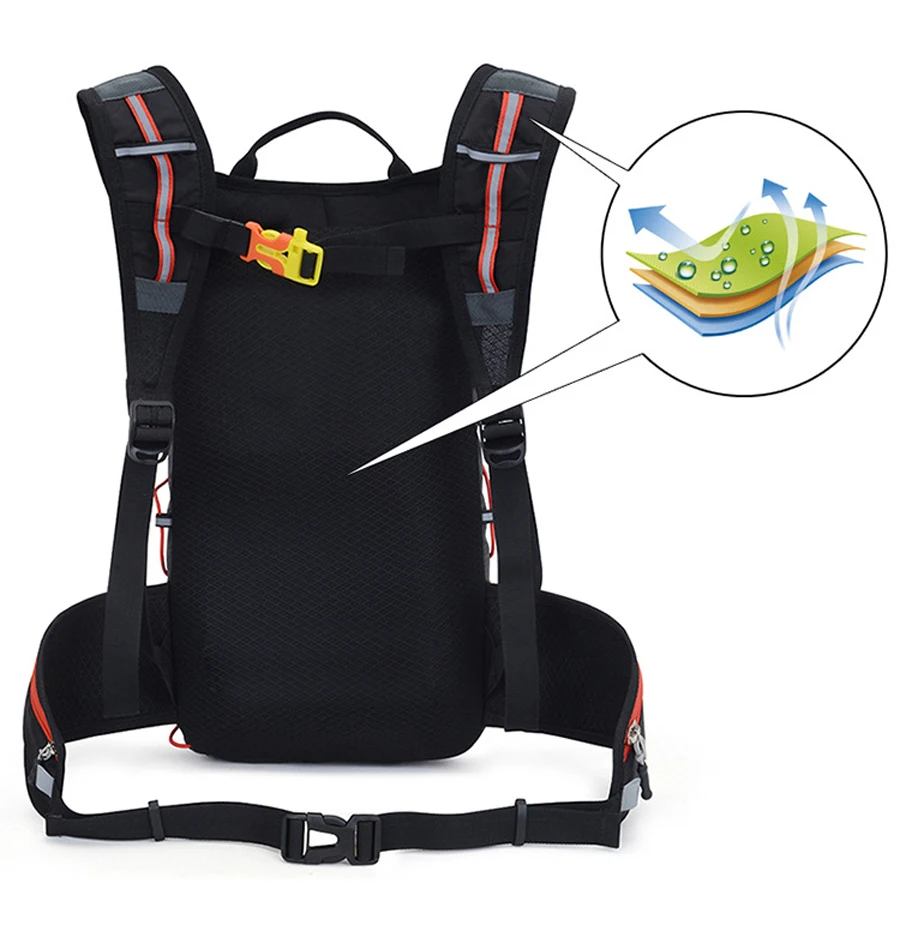 NEWBOLER велосипедная сумка 10L, рюкзак для велоспорта, дышащий сверхлегкий горный велосипед, водонепроницаемая сумка для альпинизма, Пешие прогулки гидратация, водонепроницаемый рюкзак