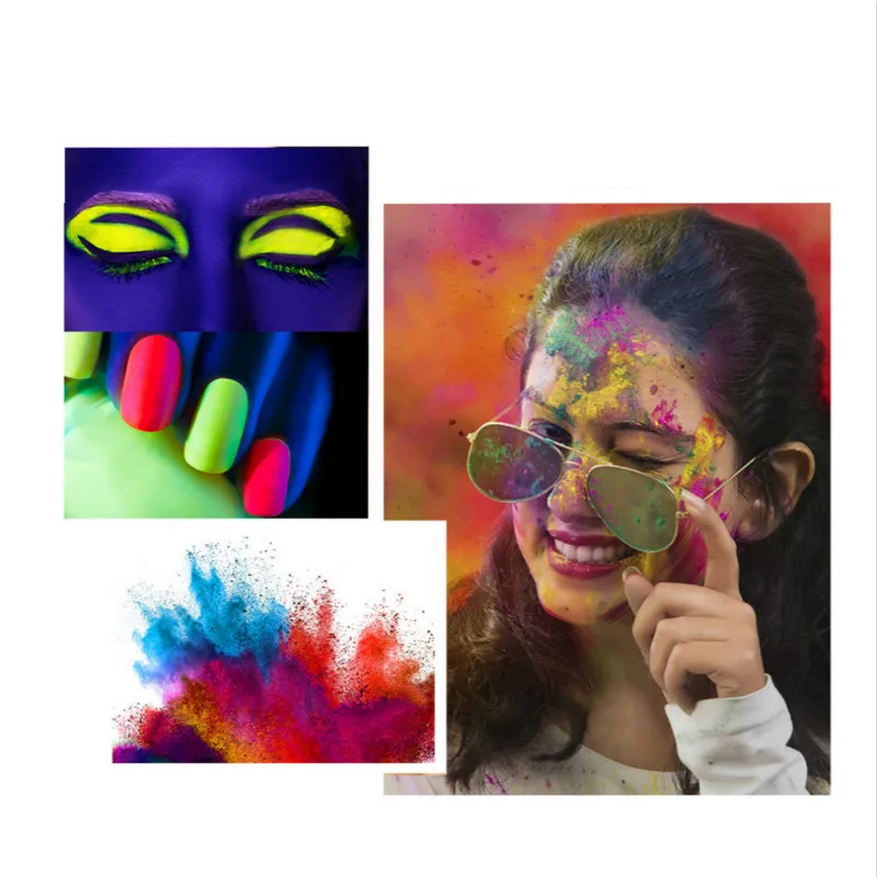 Неоновые тени для век 6 цветов палитра матовые блестящие порошок краска ногтей