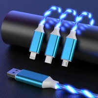 USB phone charge cable data line cable car Streamer data cable phone fast charging 360 degree magnetic auto accessories