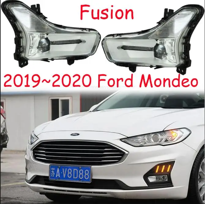picture 1 комплект,~ год, автомобильный бампер, лампа для Ford Mondeo, Дневной светильник Fusion, автомобильные аксессуары, СВЕТОДИОДНЫЙ DRL головной светильник для Mondeo, противотуманный светильник - Цвет: picture
