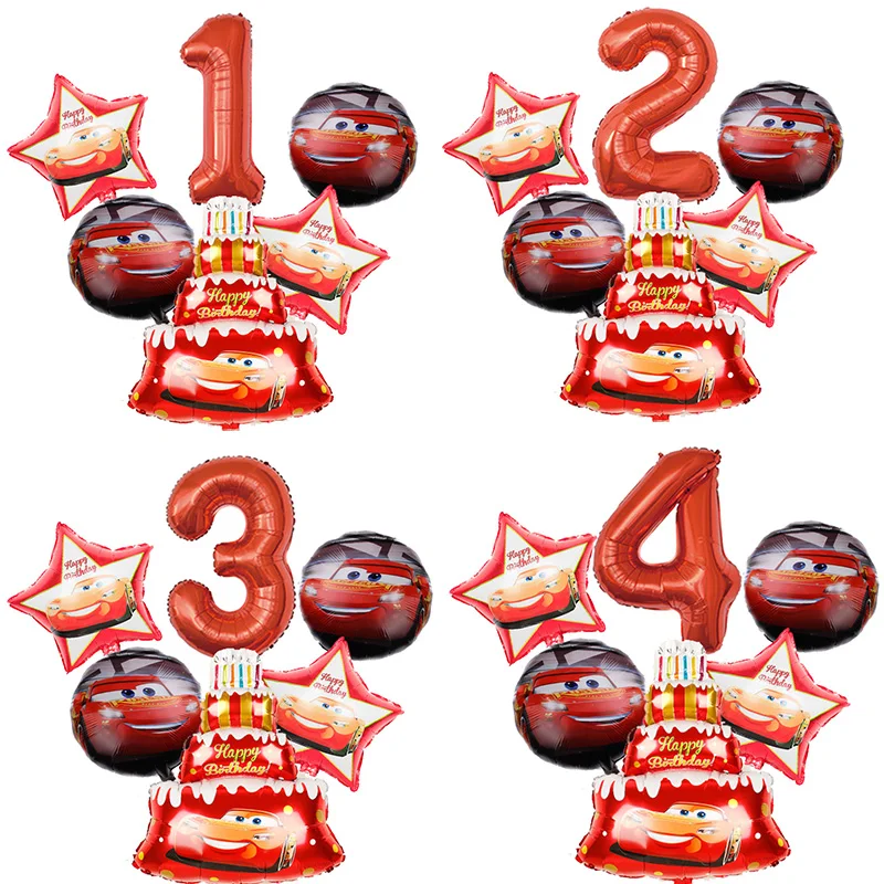 

6 шт., детский воздушный шар из алюминиевой фольги