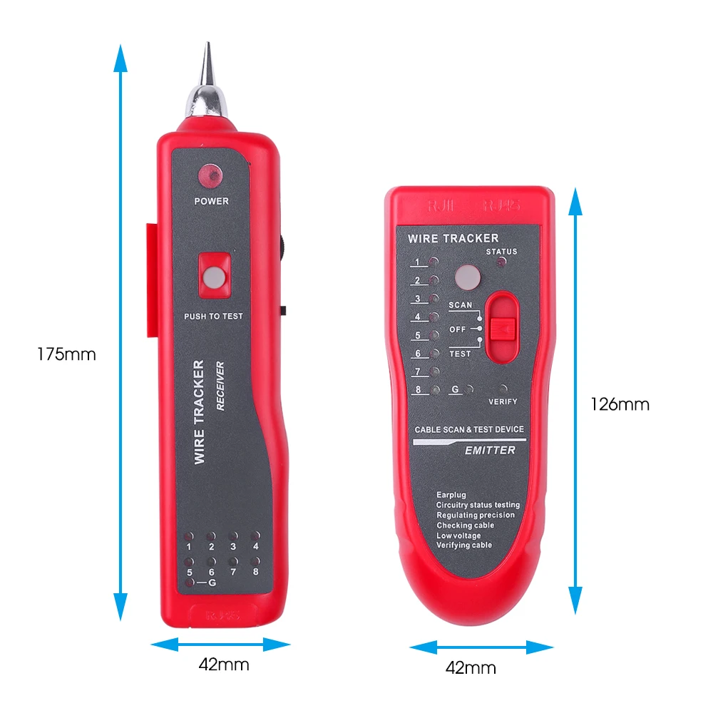 Тестер для поиска телефонных проводов RJ11 RJ45 Cat5 Cat6 |