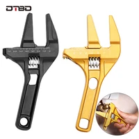 dtbd adjustable wrench universal large opening bathroom wrench 16 70mm screw nut wrench multitool 24 in 1 spanner repair tool