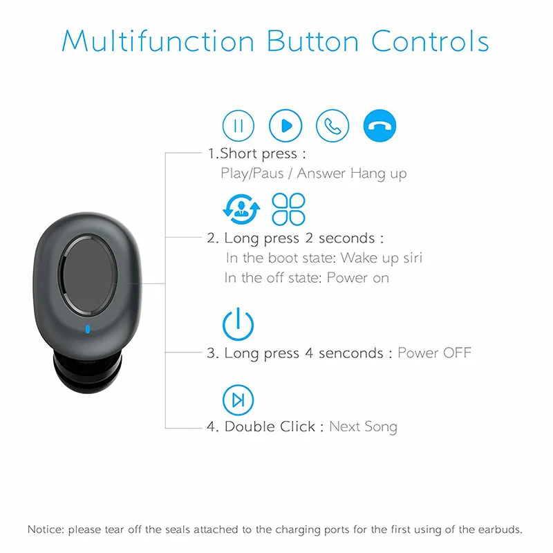 TWS Bluetooth наушники V5.0 двойные пшеничный вызов в ухо Спортивная гарнитура IPX5